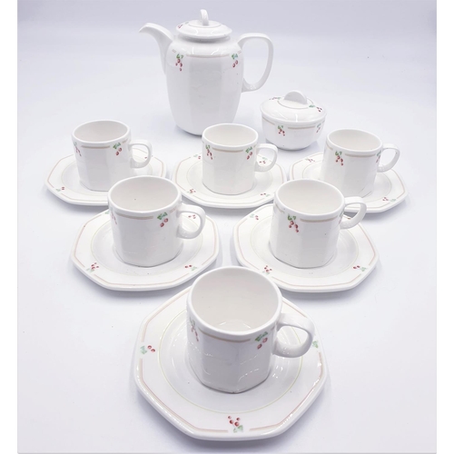 534 - WEDGWOOD 14 Piece COFFEE SET IN THE CHERRY DESIGN