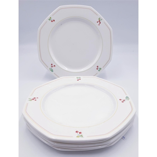 535 - WEDGWOOD DINNER PLATES (6) IN THE CHERRY DESIGN