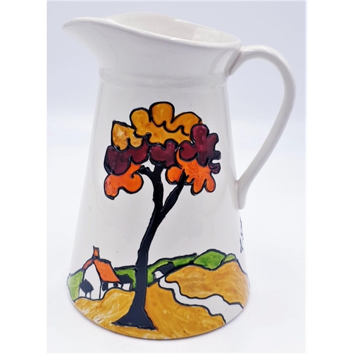 552 - CERAMIC Large 21 cm JUG IN THE CLARICE CLIFF STYLE