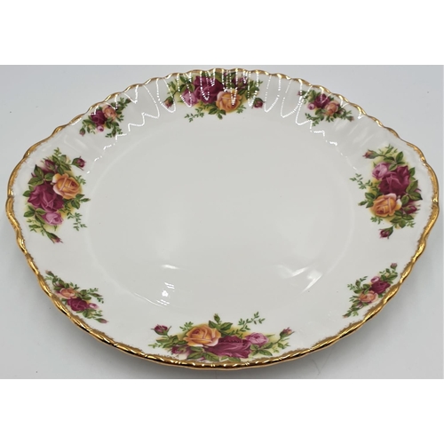 564 - ROYAL ALBERT CHINA  25 cm Dia BREAD & BUTTER PLATE IN THE OLD COUNTRY ROSES DESIGN (Marked 2nds)