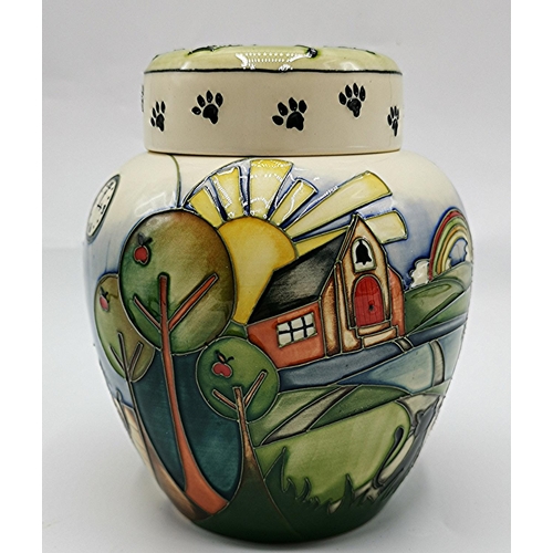 583 - MOORCROFT 15cm GINGER JAR And COVER (Limited Edition 250 This One Being No 096) (R.R.P. £632.50) (Or... 