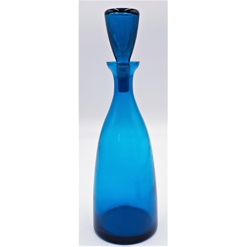 599 - DARTINGTON KINGFISHER BLUE 23cm DECANTER