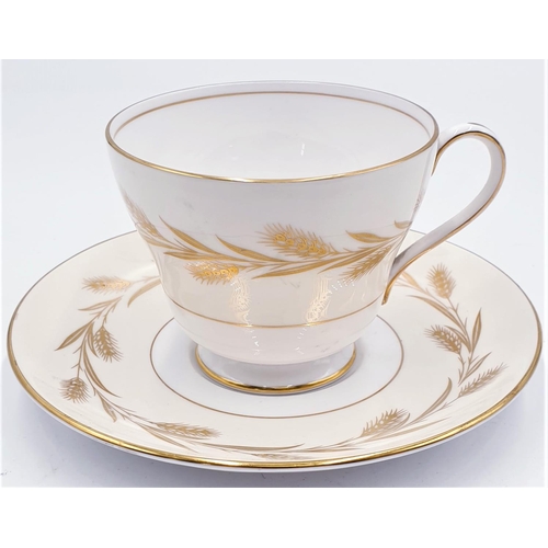 608 - SHELLEY CHINA CUP & SAUCER IN THE GOLDEN HARVEST DESIGN