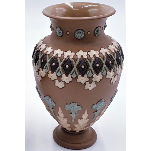 609 - DOULTON/LAMBETH 15.5 cm VASES (2)