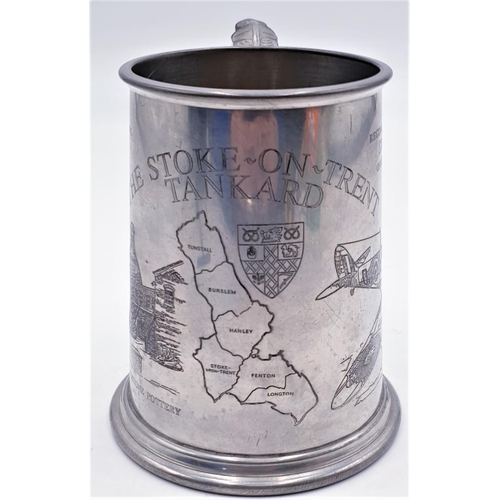 610 - NOBLEMAN PEWTER 'THE STOKE-ON-TRENT TANKARD