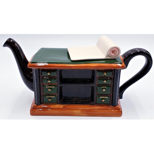 611 - TONY CARTER 31cm x 14cm NOVELTY COUNTER DISPLAY TEAPOT