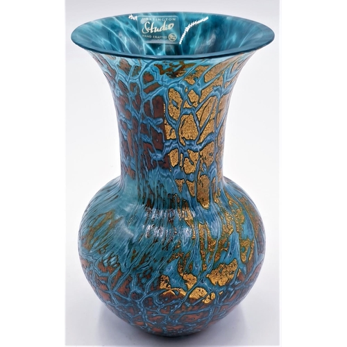 614 - DARTINGTON STUDIO GLASS 13.5 cm VASE