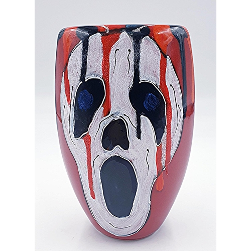 632 - ANITA HARRIS ART POTTERY 19 cm OVAL VASE 