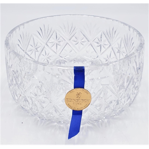 635 - EDINBURGH (Full Lead) CRYSTAL 20cm Dia BOWL (Etched On Base Edinburgh Crystal)