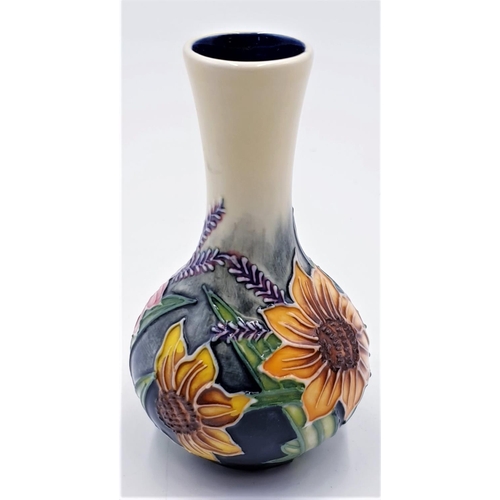 674 - OLD TUPTON WARE TUBELINED 10 cm VASE IN SUMMER BOUQUET DESIGN