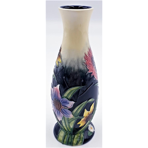 676 - OLD TUPTON WARE TUBELINED 16.5cm VASE IN SUMMER BOUQUET DESIGN