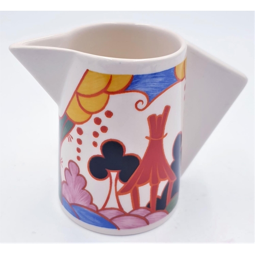 681 - WEDGWOOD CHINA 8.5cm CONICAL JUG FROM THE BIZARRE CLARICE CLIFF COLLECTION