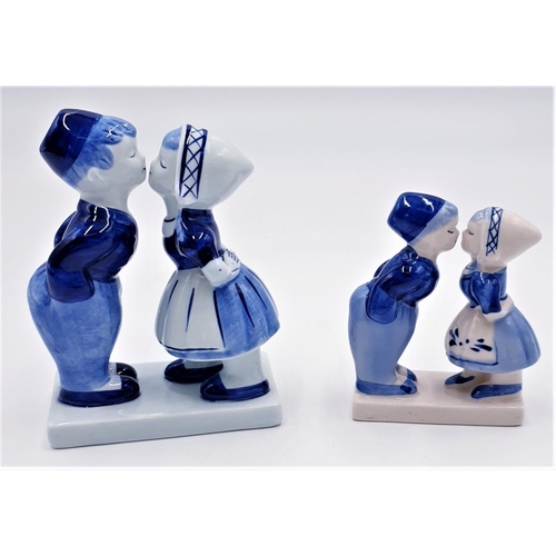 696 - DELFT BLUE PAIR OF FIGURINES