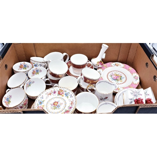 700 - BOX OF CERAMIC ITEMS Inc ROYAL STAFFORD, ROYAL GRAFTON Etc (Please Note This Lot WILL NOT BE PACKED ... 