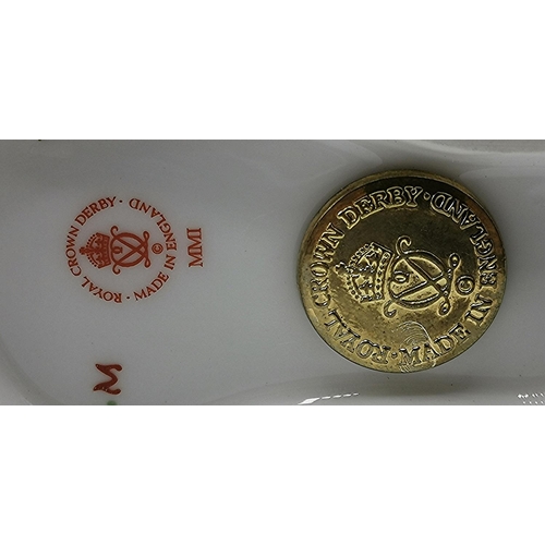 715 - ROYAL CROWN DERBY CHINA PAPERWEIGHT FASHIONED AS THE IMARI SNAKE (Issued Date 1989 To 1992) (Launch ... 