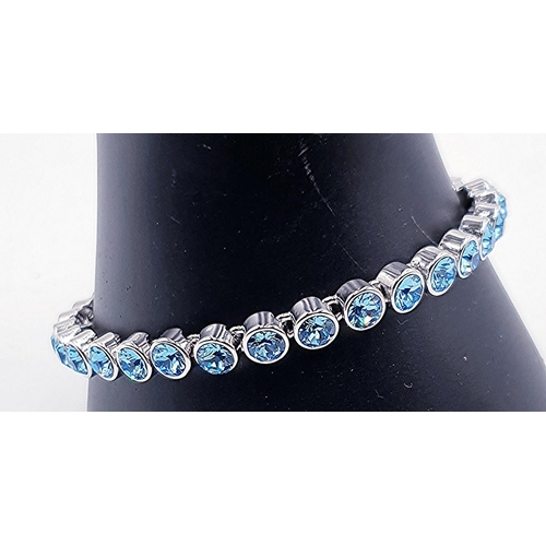 751 - L,C, GEMSTONE BRACELET (Boxed)