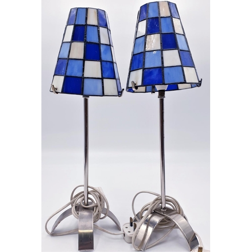 759 - CERAMIC 45cm TABLE LAMPS  (Pair) (Please Note This Lot WILL NOT BE PACKED OR SHIPPED...PICK UP ONLY ... 