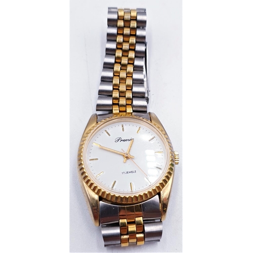 764 - PRENIA 17 JEWEL MECHANICAL WATCH (Working At Time Of Photograph)