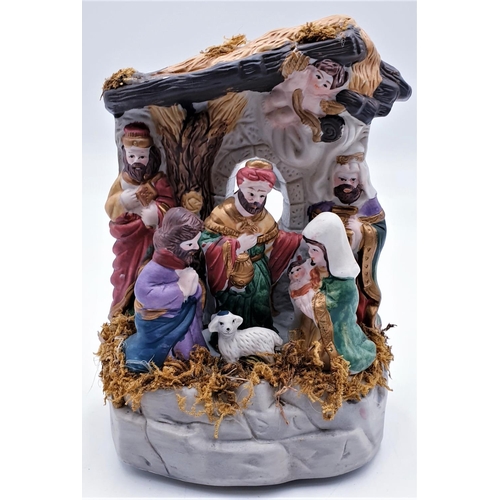 783 - CERAMIC MUSICAL NATIVITY SCENE