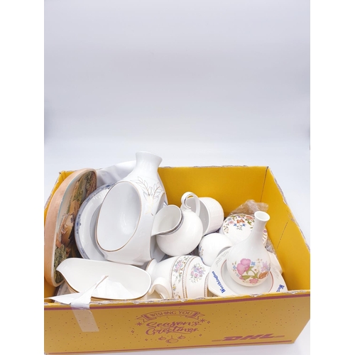 793 - BOX OF CERAMIC ITEMS Inc ROYAL DOULTON, WEDGWOOD, Etc (Please Note This Lot WILL NOT BE PACKED OR SH... 