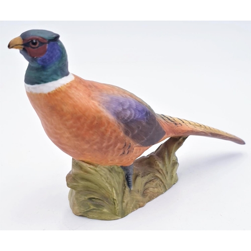 96 - AYNSLEY CHINA 13cm x 9cm MODEL OF A PHEASANT FROM THE WILD BIRDS COLLECTION