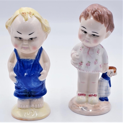 161 - SHELLEY CHINA MABLE LUCY ATTWELL FIGURINES (2) 