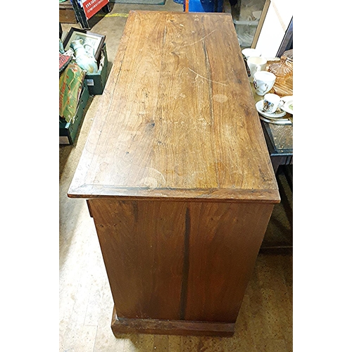 505 - SOLID MAHOGANY 123cm x 49cm x 81cm SIDEBOARD (All Mahogany,No Ply) (Collection Only)