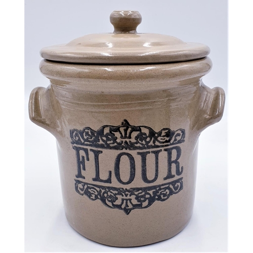 781 - CERAMIC LIDDED FLOUR STORAGE JAR