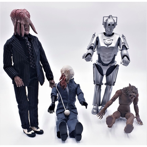 790 - DR WHO CHARACTER FIGURINES (4) CYBER-MAN, WAREWOLF, Etc