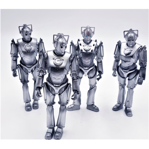 791 - DR WHO CHARACTER CYBER MEN FIGURINES (4)