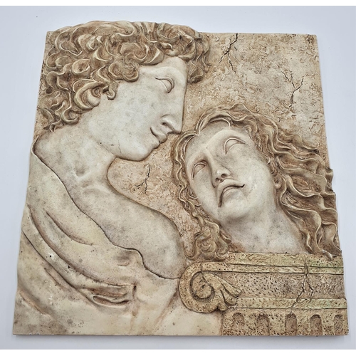 794 - ROMAN STYLE 42cm x 43cm WALL PLAQUE 