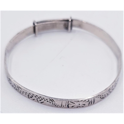 803 - STERLING SILVER BABY'S BANGLE