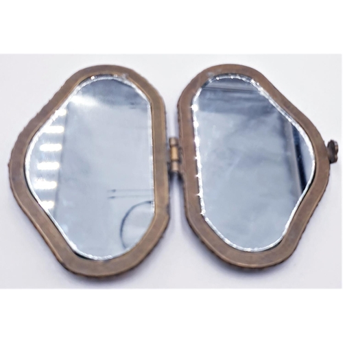 804 - SILK DOUBLE MIRROR COMPACT (Old) (Boxed)