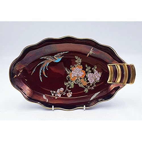 82 - CARLTON WARE ROUGE ROYALE 29.5cm x 18cm DISH