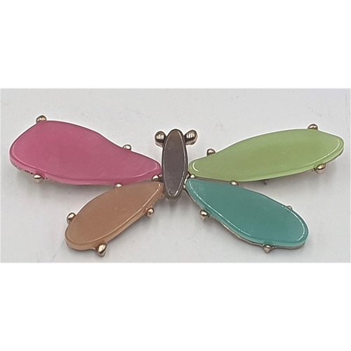 805 - ART DECO STYLE BUTTERFLY BROOCH