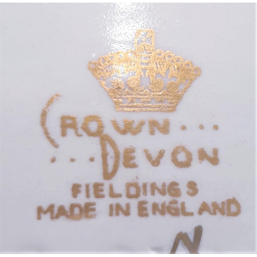 102 - CROWN DEVON (Fieldings) 14cm BLUE/GOLD DISH