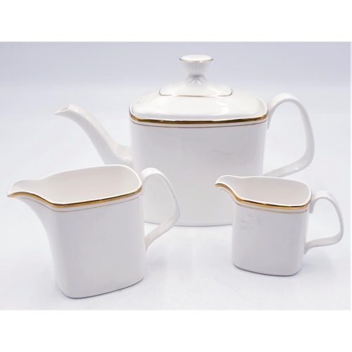 164 - ROYAL DOULTON TEAPOT, CREAM & MILK IN THE GOLD CONCORD DESIGN (Pattern Code: RD COG)
1976 - 1997