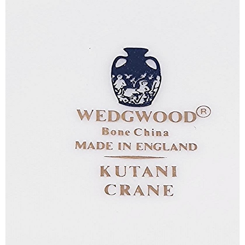 49 - WEDGWOOD CHINA LIDDED POTS (2) IN THE KUTANI CRANE DESIGN (Chip To Base Of One)