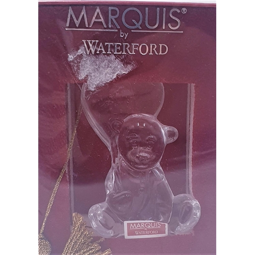 685 - WATERFORD CRYSTAL TEDDY BEAR CHRISTMAS TREE DECORATION  (Original Box)