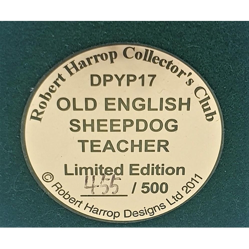 694 - ROBERT HARROP 17.5 cm MODEL OF AN OLD ENGLISH SHEEPDOG 