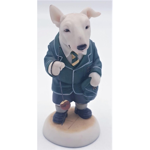 699 - ROBERT HARROP 11.5 cm MODEL OF A BULL TERRIER PUPPY 