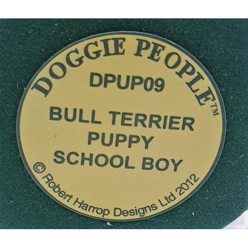 699 - ROBERT HARROP 11.5 cm MODEL OF A BULL TERRIER PUPPY 