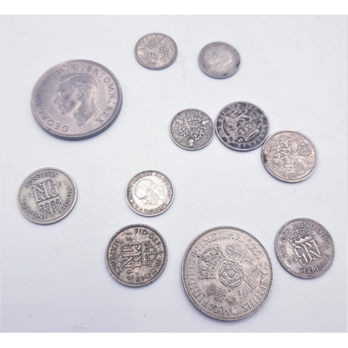 800D - COINAGE (Qty Of) Pre 1947 ,VARIOUS DOMINATIONS And DATES (Face Value 8 Shillings)