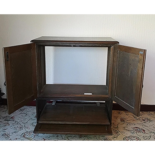 154 - OAK T.V./HI-FI CABINET (Please Note This Lot WILL NOT BE SHIPPED....COLLECTION ONLY !!!!)