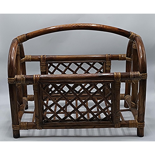 157 - BAMBOO MAGAZINE RACK