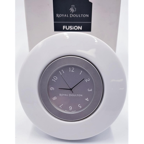 16 - ROYAL DOULTON FUSION CLOCK  (Original Box)