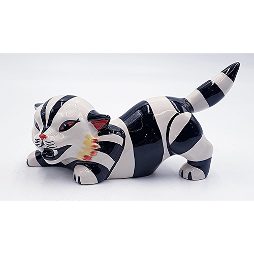 203 - LORNA BAILEY 17.5cm MODEL OF CRUELLA THE CAT Signed By Lorna Bailey