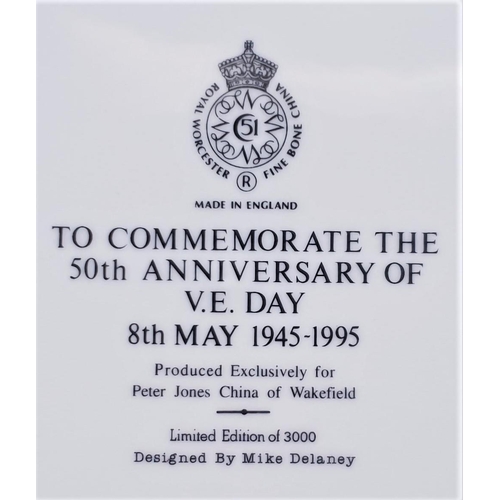 23 - ROYAL WORCESTER  CHINA 27cm Dia PLAQUE (Limited Edition 3000) TO COMMEMORATE THE 50th ANNIVERSARY OF... 