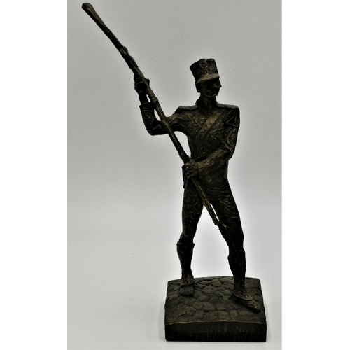 239 - 30cm FIGURINE OF A SOLDIER FROM THE 1978 DUTCH BATTLE OF WATERLOO By Designer Vera V Hasselt 