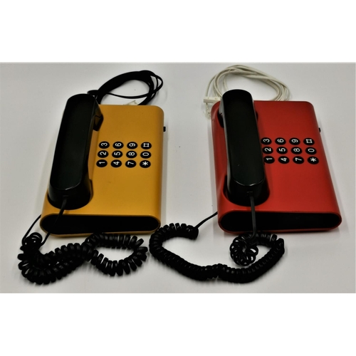 441 - ERICSSON SHANNON (Orange/Red) RETRO 1985 LANDLINE CORDED PHONES (2)